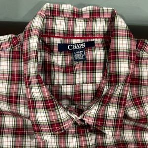 Festive Red, Green, & White Plaid Shirt